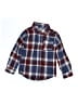 Levi's 100% Cotton Plaid Blue Long Sleeve Button-Down Shirt Size 5 - 6 - photo 1
