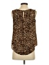 Worthington 100% Polyester Brown Sleeveless Blouse Size S (petite) - photo 2