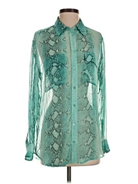 Equipment Long Sleeve Silk Top (view 1)