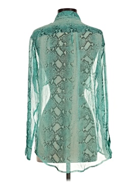 Equipment Long Sleeve Silk Top (view 2)