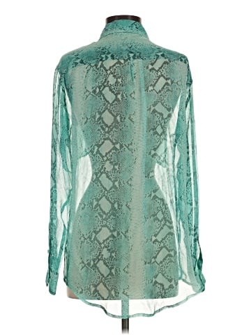 Equipment Long Sleeve Silk Top (view 2)