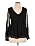 Torrid 100% Polyester Black Long Sleeve Blouse Size Lg Plus (0) - photo 1
