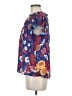 VOY 100% Polyester Blue Short Sleeve Blouse Size M - photo 5