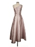 Kay Unger 100% Polyester Silver Cocktail Dress Size 2 - photo 2