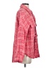 Zara Tweed Red Long Sleeve Button-Down Shirt Size S - photo 4