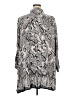 New Directions 100% Rayon Paisley Silver Long Sleeve Blouse Size 3X - photo 2