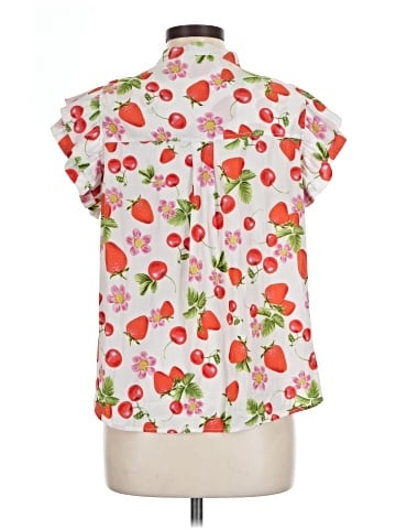 Rose + Olive Short Sleeve Blouse (view 2)
