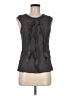 Ann Taylor Gray Sleeveless Silk Top Size M - photo 1
