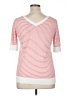 Halogen Red Short Sleeve Top Size XL - photo 2