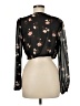 Garage Black Long Sleeve Blouse Size M - photo 2