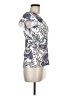 Ann Taylor LOFT Silver Short Sleeve Blouse Size M - photo 4