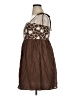 Pink Lily 100% Polyester Stars Brown Cocktail Dress Size XL - photo 5