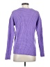 Time and Tru 100% Polyester Solid Purple Pullover Sweater Size S - photo 2