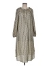 J.Crew 100% Polyester Print Tan Ivory Casual Dress Size S - photo 1