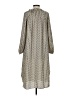 J.Crew 100% Polyester Print Tan Ivory Casual Dress Size S - photo 2