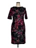 Taylor Print Black Cocktail Dress Size 14 - photo 1