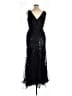 Unbranded 100% Polyester Black Cocktail Dress Size 16 - photo 2
