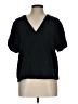 Universal Thread 100% Cotton Black Short Sleeve Blouse Size L - photo 1