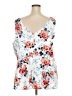 Torrid 100% Polyester Blue Sleeveless Blouse Size 5X Plus (5) - photo 2