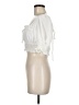Petal and Pup 100% Polyester Ivory Short Sleeve Blouse Size 8 - photo 5