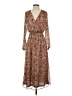 Mila Mae 100% Polyester Paisley Floral Brown Cocktail Dress Size XS - photo 1