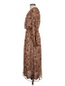 Mila Mae 100% Polyester Paisley Floral Brown Cocktail Dress Size XS - photo 5