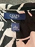 Chaps 100% Cotton Floral Black 3/4 Sleeve Button-Down Shirt Size L - photo 7