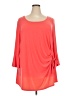 Avenue Orange 3/4 Sleeve Top Size 26 - 28 Plus - photo 1