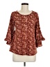 Willow & Root Brown 3/4 Sleeve Blouse Size M - photo 1