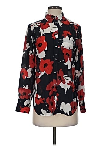J.Crew Long Sleeve Silk Top (view 1)