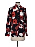 J.Crew 100% Silk Floral Red Long Sleeve Silk Top Size 2 - photo 1