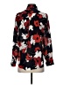 J.Crew 100% Silk Floral Red Long Sleeve Silk Top Size 2 - photo 2