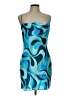 Zara Graphic Blue Cocktail Dress Size L - photo 1