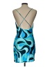 Zara Graphic Blue Cocktail Dress Size L - photo 2