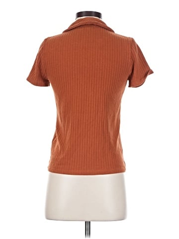 Madewell Ribbed Polo Button-Front Tee (view 2)
