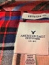 American Eagle Outfitters 100% Viscose Plaid Red Long Sleeve Button-Down Shirt Size XS - photo 7