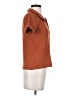 Madewell Orange Ribbed Polo Button-Front Tee Size XS - photo 4