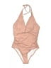 Cupshe Solid Tan One Piece Swimsuit Size S - photo 1