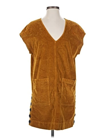 Madewell Corduroy Side-Button Shift Dress (view 1)