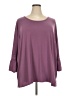 Avenue Purple 3/4 Sleeve Top Size 30 - 32 Plus - photo 1