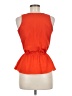 GB 100% Polyester Orange Sleeveless Blouse Size M - photo 2