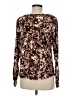 Chico's Animal Print Brown Long Sleeve Blouse Size Med (1) - photo 2