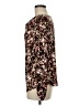 Chico's Animal Print Brown Long Sleeve Blouse Size Med (1) - photo 5