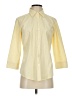 L.L.Bean 100% Cotton Houndstooth Yellow 3/4 Sleeve Button-Down Shirt Size S - photo 1