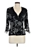 Alex Evenings Black 3/4 Sleeve Blouse Size M - photo 1