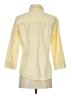 L.L.Bean 100% Cotton Houndstooth Yellow 3/4 Sleeve Button-Down Shirt Size S - photo 2