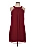 BCX 100% Polyester Solid Burgundy Cocktail Dress Size L - photo 1