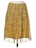 Max Studio 100% Polyester Paisley Yellow Casual Skirt Size S - photo 2