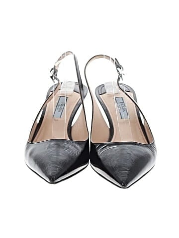 Prada Leather slingback heels (view 2)