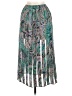Philippe Marques 100% Polyester Paisley Teal Casual Skirt Size 6 - photo 2